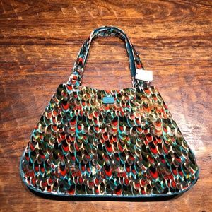 Lulu Guinness Velvet Tote Bag NWT